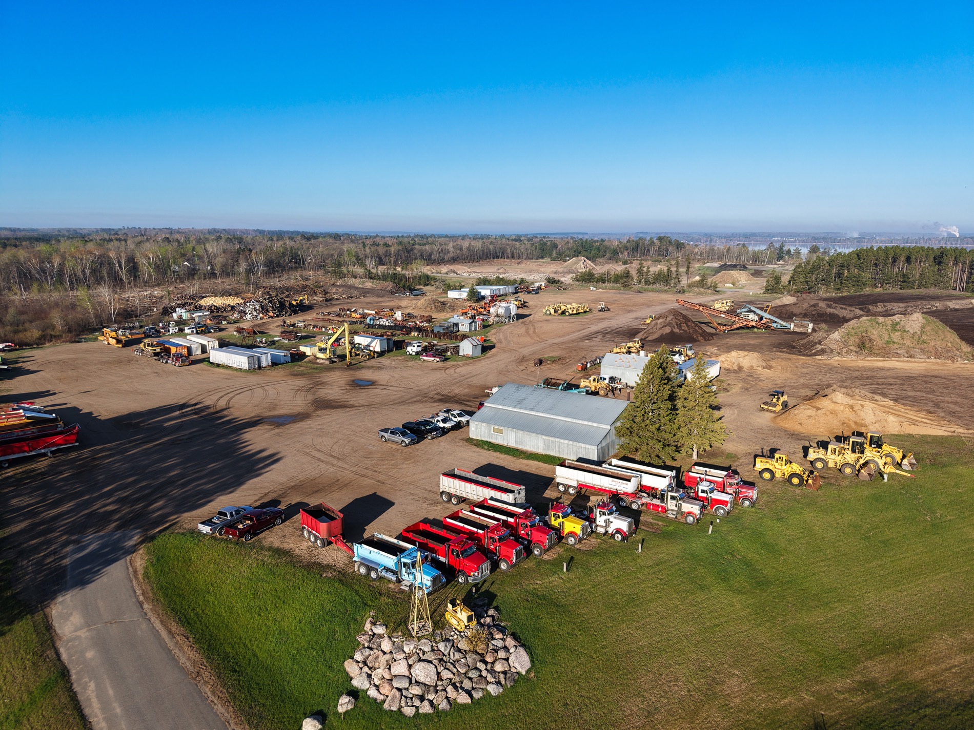 Storlie Construction delivery area near Blackduck, MN