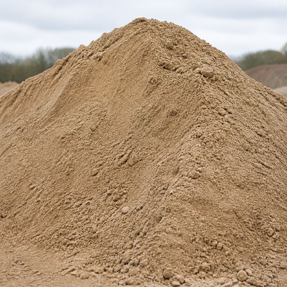Pit run sand stockpile